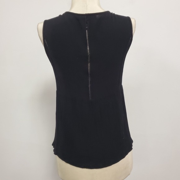 Forever 21 Womens Embroidered Fairy Grunge Babydoll‎ Tank Size XL Black Preppy - Picture 3 of 10